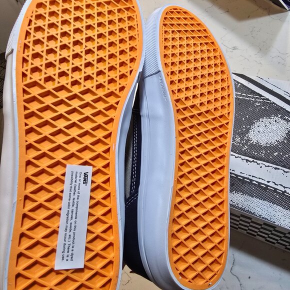 VANS SKATE HALF CAB SKATEBOARD SHOE - SMOKE / NAVY [VN0A5FCDY041] MENS 10 NEW - Picture 7 of 13